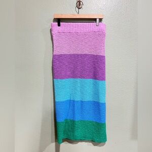 Show Me Your Mumu Pippa Colorful Striped Skirt